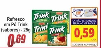 Refresco em po Trink 25g sabores
