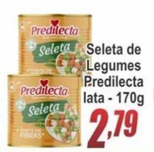Serrano Supermercado Seleta de Legumes Predilecta 170g lata oferta