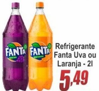 Serrano Supermercado Refrigerante Fanta Uva ou Laranja 2L oferta