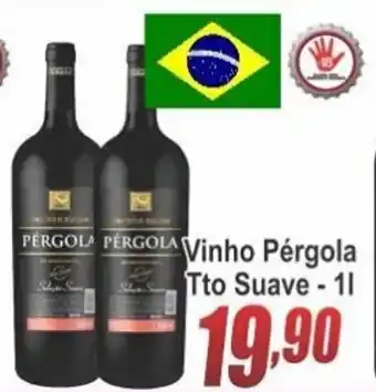 Serrano Supermercado Vinho pergola Tto Suave 1L oferta