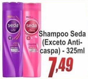 Serrano Supermercado Shampoo Seda 325ml Exceto Anticaspa oferta