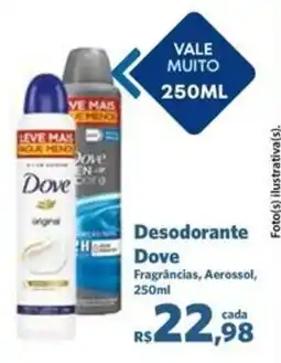Sam's Club Desodorante Dove Fragrâncias, Aerossol, 250ml oferta