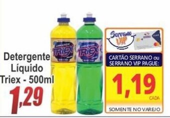 Serrano Supermercado Detergente Liquido Triex 500ml oferta