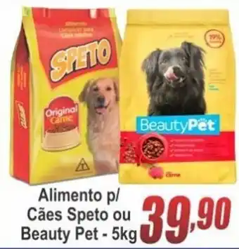 Serrano Supermercado Alimento p/ Caes Speto ou Beauty Pet 5kg oferta