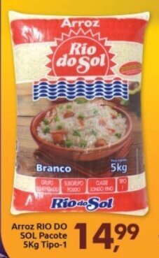 Supermercados Nori Arroz Rio Dol Sol pacote 5kg tipo 1 oferta