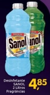 Supermercados Nori Desinfetante Sanol 2L Fragrancias oferta