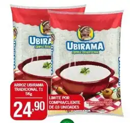 Central Supermercados ARROZ UBIRAMA TRADICIONAL T1 5Kg oferta