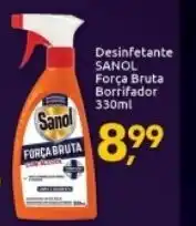 Supermercados Nori Desinfetante Sanol Forca Bruta Borrifidaor 330ml oferta