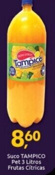 Supermercados Nori Suco Tampico pet 3L Frutas Citricas oferta