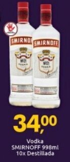 Vodka Smirnoff 998ml 10x Destillada