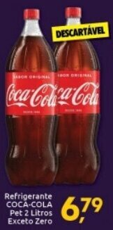 Refrigerante Coca Cola Pet 2L