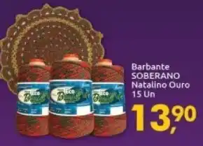 Barbante Sobreno Natalino Ouro 15 un