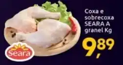 Supermercados Nori Coxa e Sobrecoxa Seara a granel 1kg oferta