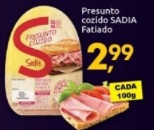 Supermercados Nori Presunto Cozido Sadia fatiado 100g oferta