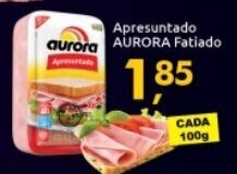 Supermercados Nori Apresuntado Aurora fatiado 100g oferta
