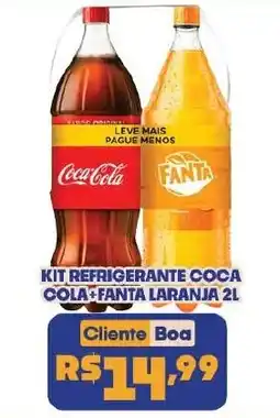 Boa Supermercados KIT REFRIGERANTE COCA COLA FANTA LARANJA 2L oferta