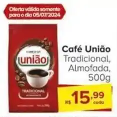 Carrefour Café União Tradicional, Almofada, 500g oferta