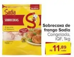 Carrefour Sobrecoxa de frango Sadia Congelada, IQF, 1kg oferta