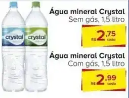 Carrefour Água mineral Crystal Sem gás, 1,5 litro oferta