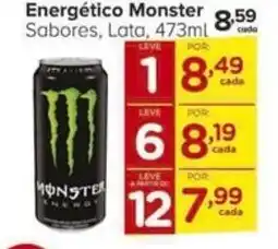 Carrefour Energético Monster Sabores, Lata, 473ml oferta