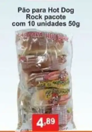 Calvo Atacadista Pao para Hot Dog Rock pacote c/10 unid. 50g oferta