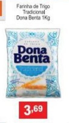 Calvo Atacadista Farinha de Trigo Tradicional Dona Benta 1kg oferta
