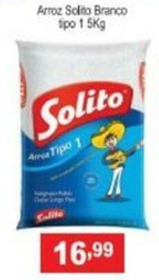 Calvo Atacadista Arroz Solito Branco tipo 1 5kg oferta