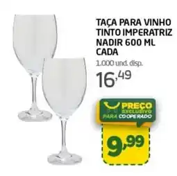 Cooper TAÇA PARA VINHO TINTO IMPERATRIZ NADIR 600 ML CADA oferta