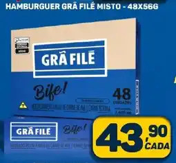 Dom Atacadista HAMBURGUER GRA FILÉ MISTO - 48X56G oferta