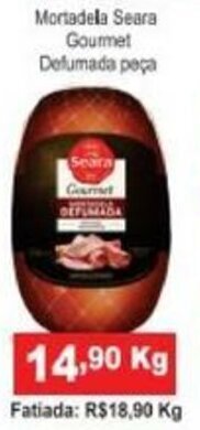 Calvo Atacadista Mortadela Seara Gourmet Defumada 1kg oferta