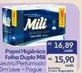 Superpão Mili - papel higiênico folha dupla oferta