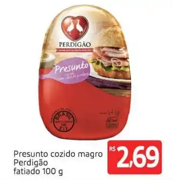 Extra Presunto cozido magro Perdigao fatiado 100g oferta