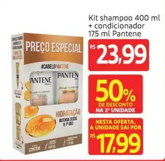 Extra Kit Shampoo 400ml + Condicionador 1750ml Pantene oferta