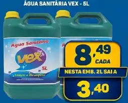 Dom Atacadista ÁGUA SANITÁRIA VEX - 5L oferta