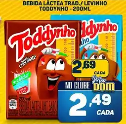 BEBIDA LÁCTEA TRAD./ LEVINHO TODDYNHO - 200ML