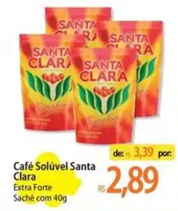 Atacadão Café Solúvel Santa Clara Extra Forte Sachê com 40g oferta