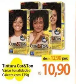 Atacadão Tintura Cor&Ton Várias tonalidades Caixeta com 135g oferta