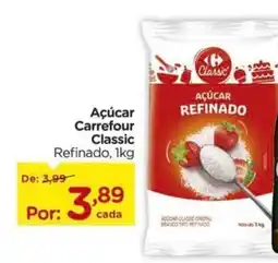 Carrefour Açúcar Carrefour Classic Refinado, 1kg oferta