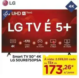 Carrefour Smart TV 50" 4K LG 50UR8750PSA oferta