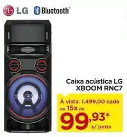Caixa acústica LG XBOOM RNC7