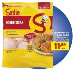 Carrefour Sobrecoxa de frango Sadia Congelada, IQF, 1kg oferta