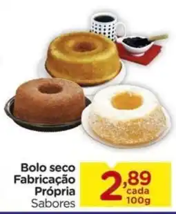 Carrefour Bolo seco Fabricação Própria Sabores cada 100g oferta