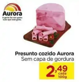 Carrefour Presunto cozido Aurora Sem capa de gordura oferta
