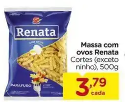 Carrefour Massa com ovos Renata Cortes (exceto ninho), 500g oferta