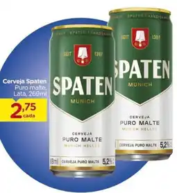 Carrefour Cerveja Spaten Puro malte, Lata, 269ml oferta