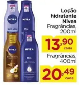 Carrefour Loção hidratante Nivea Fragrâncias, 200ml oferta