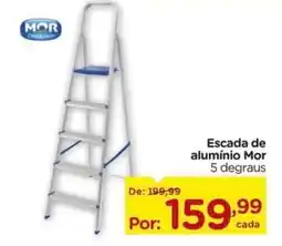 Carrefour Escada de alumínio Mor 5 degraus oferta