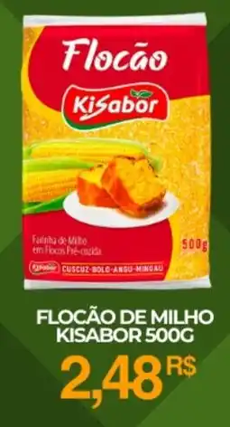 Mercadão Atacadista FLOCÃO DE MILHO KISABOR 500G oferta