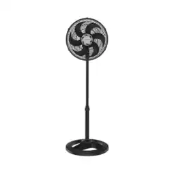 Ventilador Osc Coluna Turbo 6p 30cm 52w Pr 127v Premium Preto / 127V