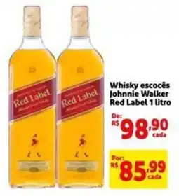 Whisky escocês Johnnie Walker Red Label 1 litro